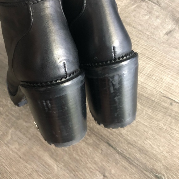 Sam Edelman Sade Carolena High Heel Hiker Lace Up Boots - Picture 5 of 9